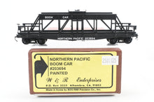 Load image into Gallery viewer, HO Brass W&amp;R Enterprises NP - Northern Pacific MOW Boom Car Factory Painted No. 203694
