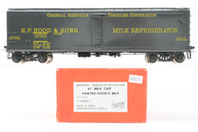 Load image into Gallery viewer, O Brass PSC - Precision Scale Co. Various Roads GPEX 41' General American Pfaudler Steel Milk Tank Car Factory Painted H. P. Hood &amp; Sons
