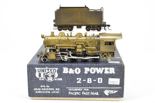 HO Brass PFM - United B&O - Baltimore & Ohio Class E-27ca 2-8-0 Power Series 1977 Run