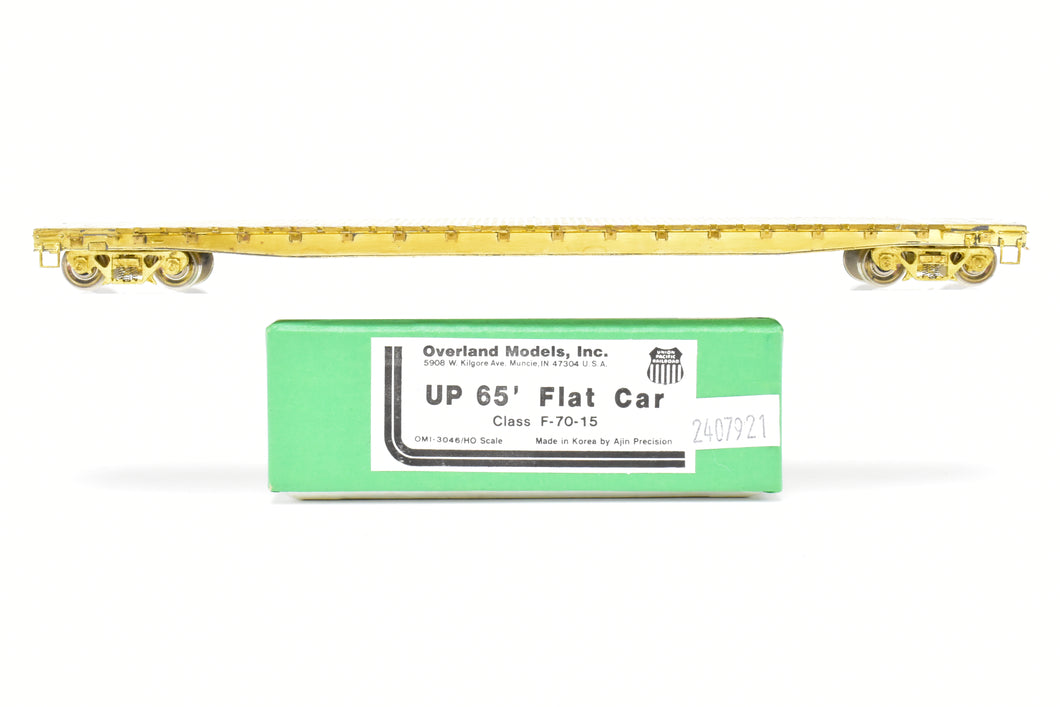 HO Brass OMI - Overland Models, Inc. UP - Union Pacific Class F-70-15 65' Flat Car