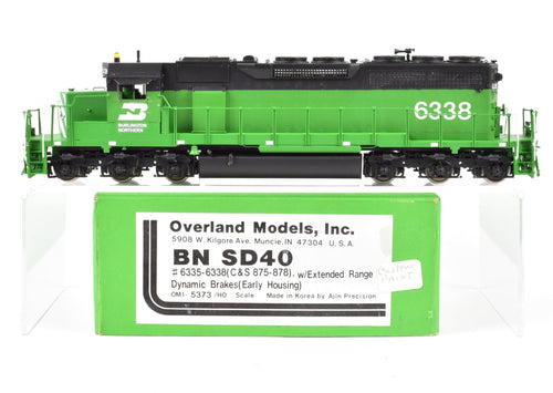 HO Brass OMI - Overland Models, Inc. BN - Burlington Northern (ex C&S) SD-40 C/P #6338