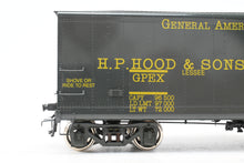 Load image into Gallery viewer, O Brass PSC - Precision Scale Co. Various Roads GPEX 41' General American Pfaudler Steel Milk Tank Car Factory Painted H. P. Hood &amp; Sons
