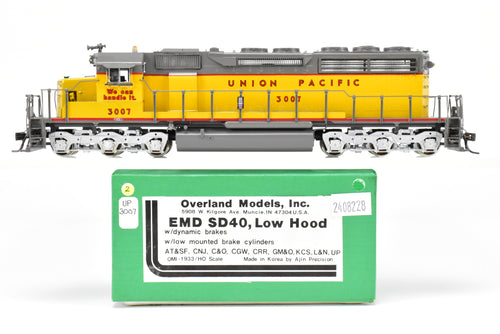 HO Brass OMI - Overland Models Inc. UP - Union Pacific EMD SD40 w/Low Mounted Brake Cylinders Low Hood Custom Painted No. 3007