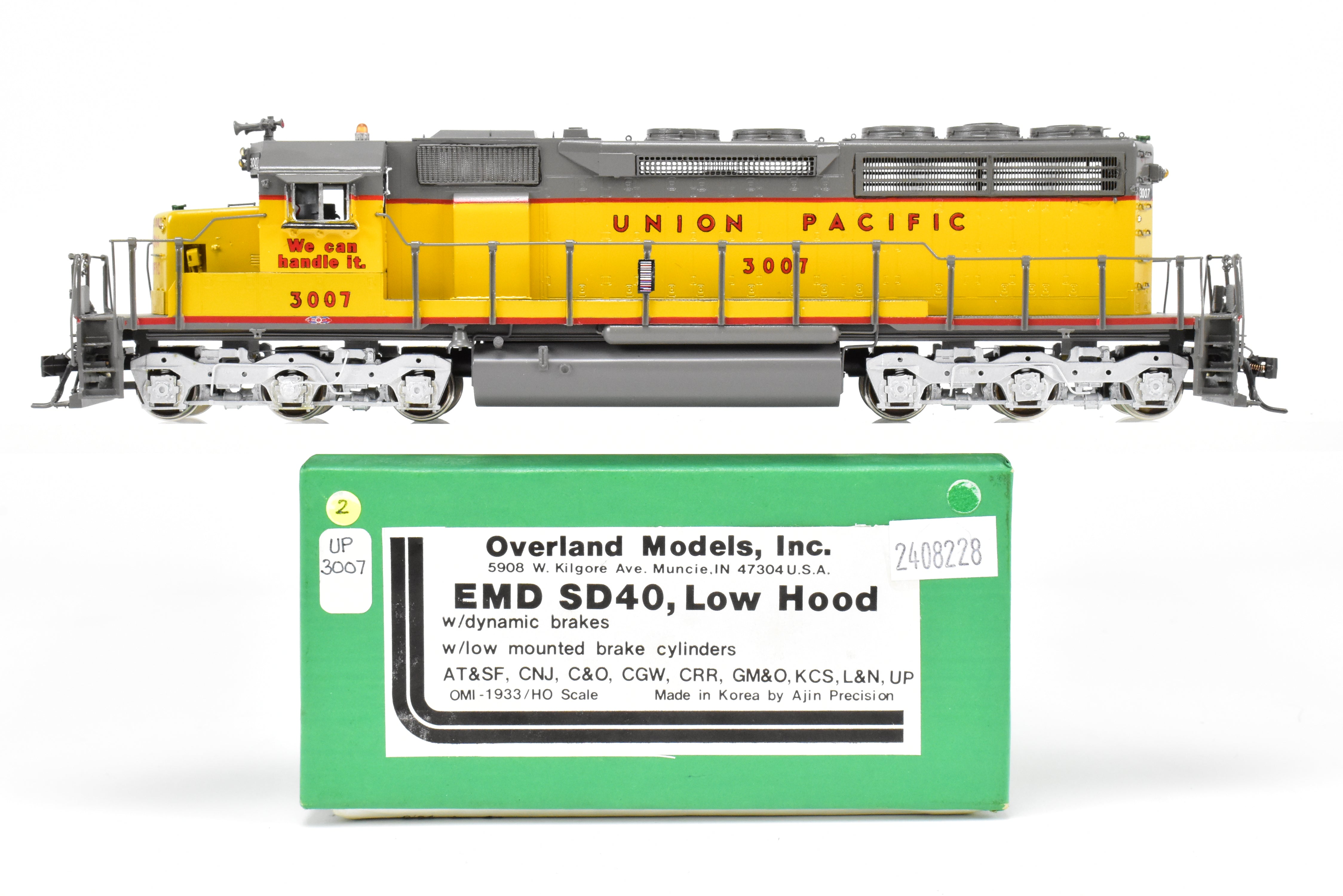 HO Brass OMI - Overland Models Inc. UP - Union Pacific EMD SD40 w
