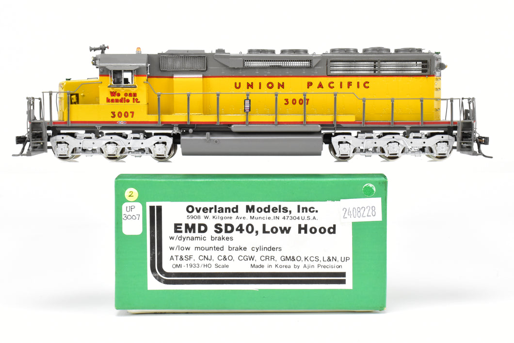 HO Brass OMI - Overland Models Inc. UP - Union Pacific EMD SD40 w/Low Mounted Brake Cylinders Low Hood Custom Painted No. 3007