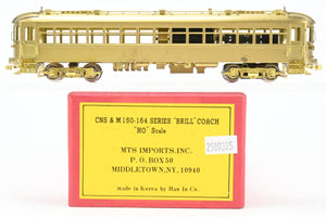 HO Brass MTS Imports CNS&M - North Shore Line 150-164 Series “Brill” Coach