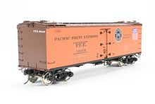 Load image into Gallery viewer, O Brass PSC - Precision Scale Co. PFE - Pacific Fruit Express 40’ R-30-12-9 Wood Refrigerator Car FP No. 30449
