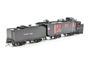 HO NEW Brass TCY - The Coach Yard SP - Southern Pacific SPMW Steam Rotary With Tender, Factory Painted No. 7221