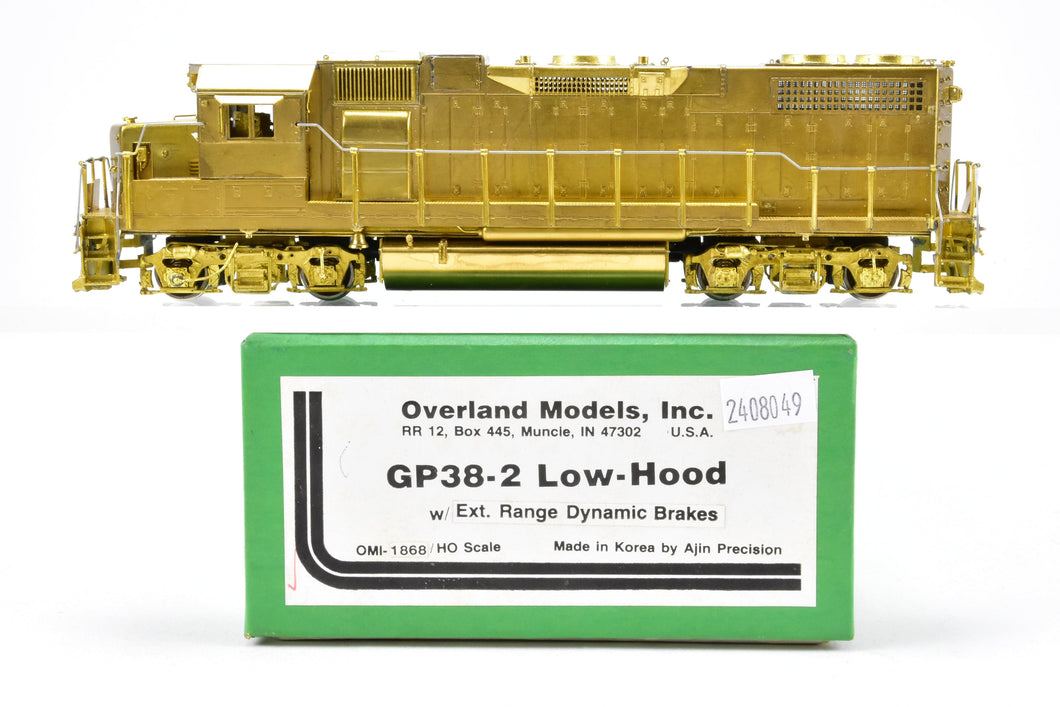 HO Brass OMI - Overland Models Inc. Various Roads EMD GP38-2 w/Extended Range Dynamic Brakes