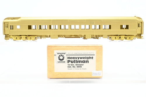 HO Brass Oriental Limited Various Roads Pullman Heavyweight 16-Section Tourist Sleeper w/Mechanical A/C
