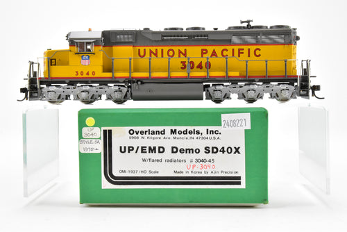 HO Brass OMI - Overland Models Inc. UP - Union Pacific EMD SD40X Nos. 3040-3045 W/Flared Radiators Custom Painted No.3040