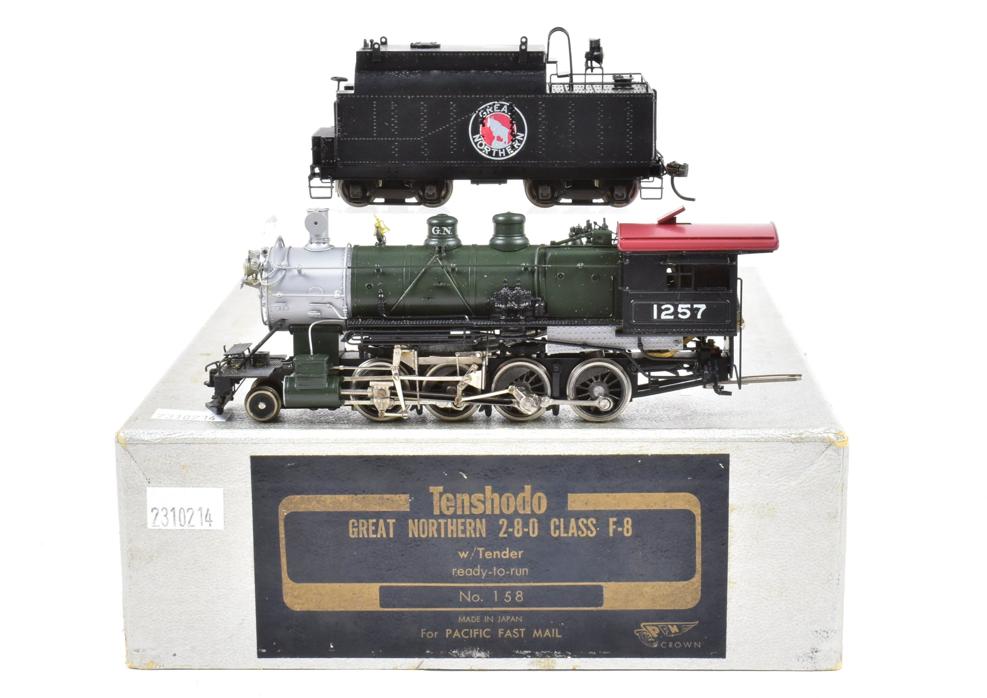 HO Brass PFM - Tenshodo GN - Great Northern F8 Class 2-8-0 Factory