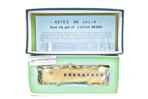 HO Brass PFM - Fujiyama V&T - Virginia & Truckee Wood Club Car "Julia Bulette"