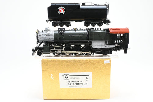 O Brass CON Oriental Limited GN - Great Northern O-8 2-8-2 Vestibule Cab Version Pro-Painted  