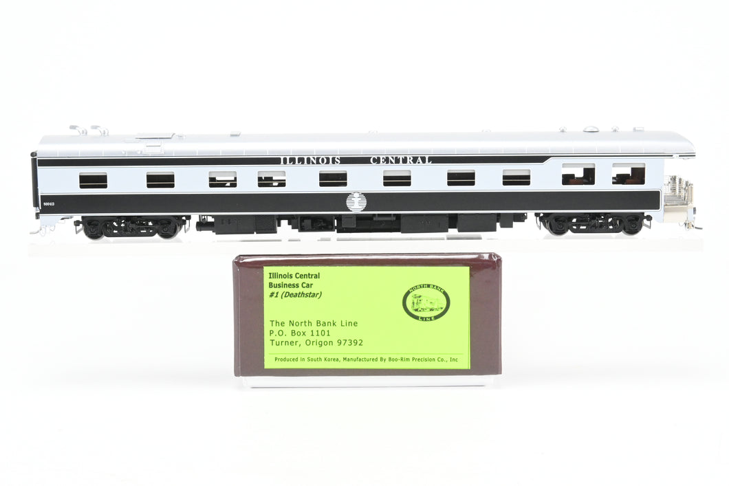 HO NEW Brass NBL - North Bank Line IC - Illinois Central Business Car #1 FP Deathstar