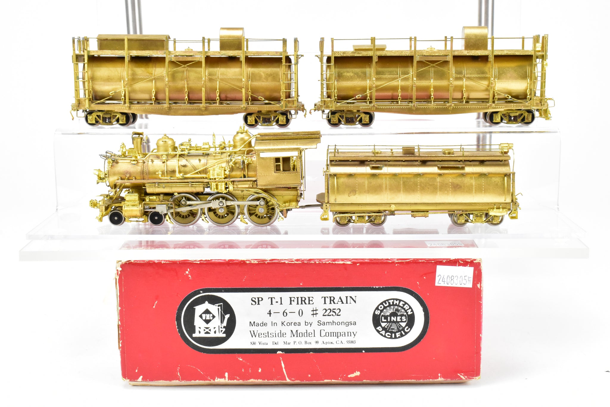 HO Brass CON Westside Model Co. SP Southern Pacific Fire Train Set T ReSourced Rails