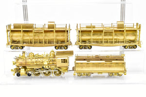 HO Brass CON Westside Model Co. SP - Southern Pacific Fire Train Set T-1 4-6-0 and Two Tank Cars - Missing 2 Ladders