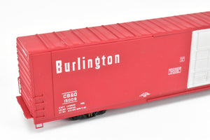 HO Brass Trains Inc. CB&Q - Burlington Route 86 Foot Hi-Cube Boxcar CP CB&Q 15009