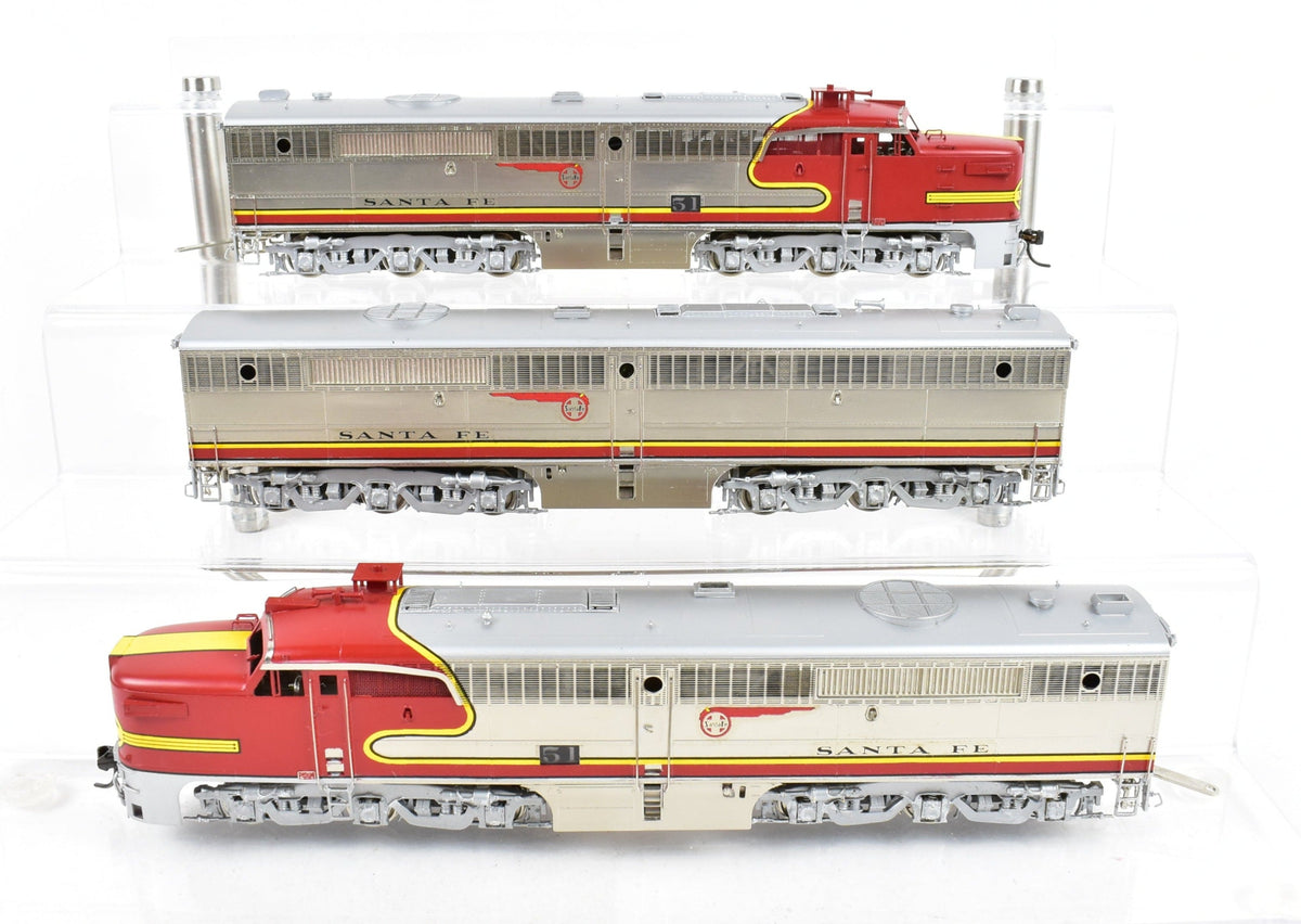 HO Brass Key Imports ATSF - Santa Fe ALCO PA1/2 ABA Set CS #55 FP No ...