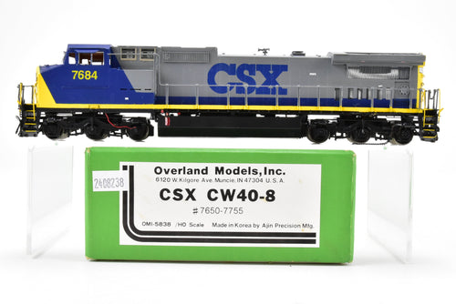 HO Brass OMI - Overland Models, Inc. CSX - CSX Transportation - CW40-8 Custom Painted No. 7684