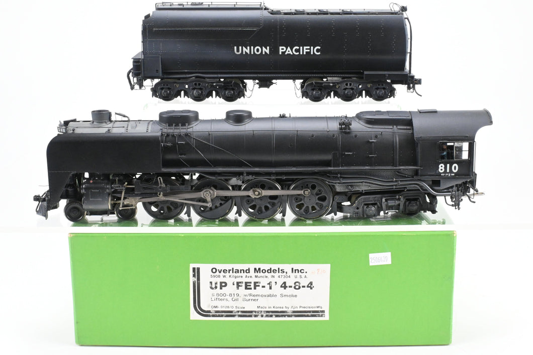 O Brass OMI - Overland Models, Inc. UP - Union Pacific FEF-1 4-8-4 Pro-Paint No. 810 Light Weathering