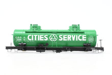 Load image into Gallery viewer, O Brass W. A. Drake Various Roads 6,000 Gallon Type 103 Riveted Double Dome Tank Car Factory Painted COSX - Cities Service No. 2880 MISSING TRUCKS
