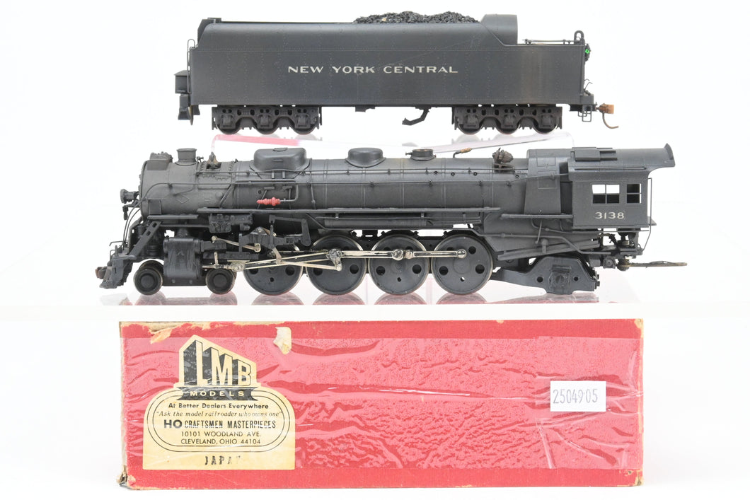 HO Brass LMB Models NYC - New York Central 4-8-2 L-4b Mohawk Scullin Drivers Custom Painted and Weathered No. 3138
