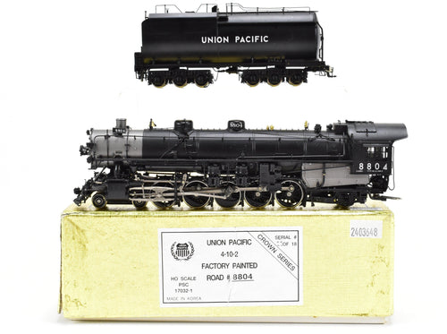 HO Brass PSC - Precision Scale Co. UP - Union Pacific Class 4-10-2 3 Cylinder F/P #8804 Crown Series  Serial #11 of 18