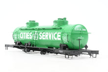 Load image into Gallery viewer, O Brass W. A. Drake Various Roads 6,000 Gallon Type 103 Riveted Double Dome Tank Car Factory Painted COSX - Cities Service No. 2880 MISSING TRUCKS
