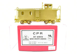 HO Brass VH - Van Hobbies CPR - Canadian Pacific Railway Bay Window Wood Sheath Caboose