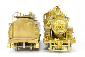 HO Brass CON Westside Model Co. SP - Southern Pacific Fire Train Set T-1 4-6-0 and Two Tank Cars - Missing 2 Ladders