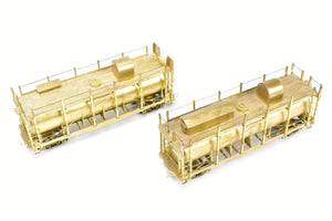 HO Brass CON Westside Model Co. SP - Southern Pacific Fire Train Set T-1 4-6-0 and Two Tank Cars - Missing 2 Ladders