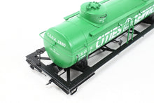 Load image into Gallery viewer, O Brass W. A. Drake Various Roads 6,000 Gallon Type 103 Riveted Double Dome Tank Car Factory Painted COSX - Cities Service No. 2880 MISSING TRUCKS
