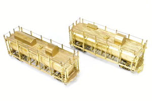 HO Brass CON Westside Model Co. SP - Southern Pacific Fire Train Set T-1 4-6-0 and Two Tank Cars - Missing 2 Ladders