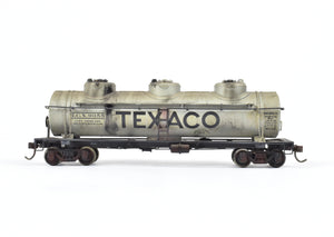 HO Brass Gem Models Various Roads 42' 3-Dome Tank Car CP Lettered Texaco Weathered