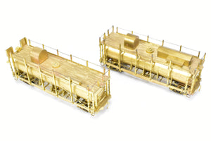 HO Brass CON Westside Model Co. SP - Southern Pacific Fire Train Set T-1 4-6-0 and Two Tank Cars - Missing 2 Ladders