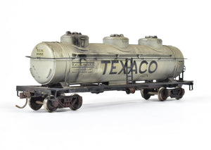 HO Brass Gem Models Various Roads 42' 3-Dome Tank Car CP Lettered Texaco Weathered