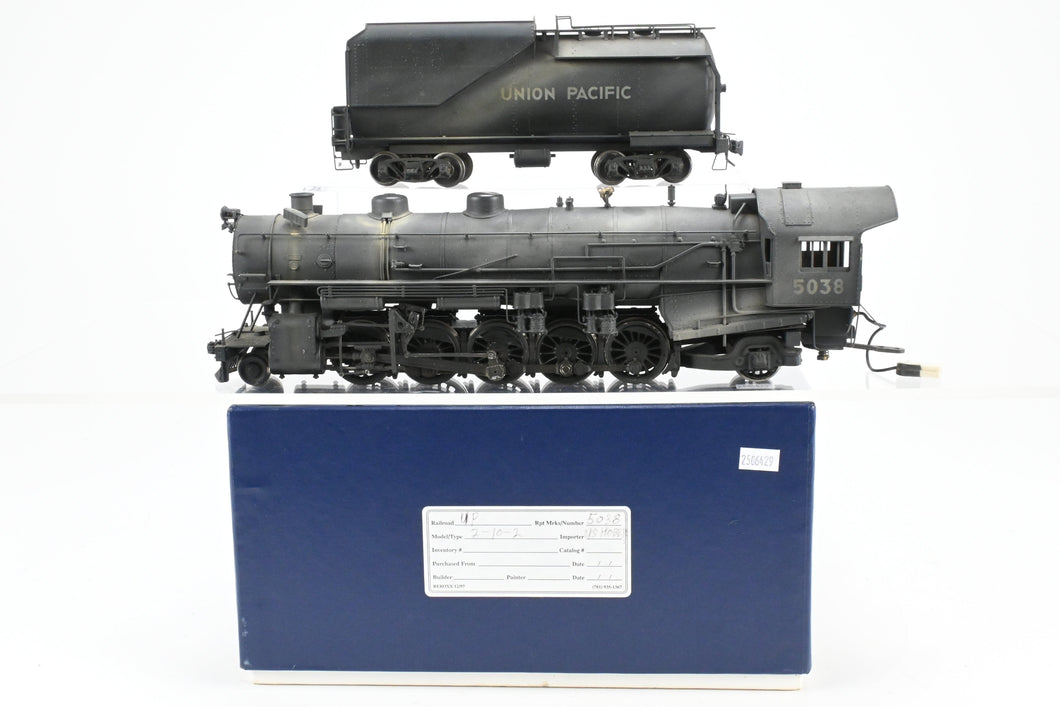 O Brass U.S. Hobbies UP - Union Pacific TTT Class 2-10-2 Custom Painted No. 5038 Can Motor Weathered REBOXX