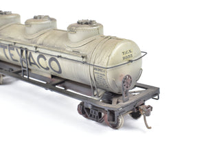 HO Brass Gem Models Various Roads 42' 3-Dome Tank Car CP Lettered Texaco Weathered