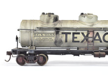 Load image into Gallery viewer, HO Brass Gem Models Various Roads 42&#39; 3-Dome Tank Car CP Lettered Texaco Weathered
