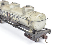 Load image into Gallery viewer, HO Brass Gem Models Various Roads 42&#39; 3-Dome Tank Car CP Lettered Texaco Weathered
