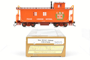 HO TrueLine Trains CNR - Canadian National Railway Wood Offset Cupola Caboose Factory Finished No. 78430