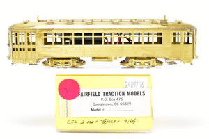 HO Brass Fairfield Models 345-2 CSL - Chicago Surface Lines #169 Two Man City Car