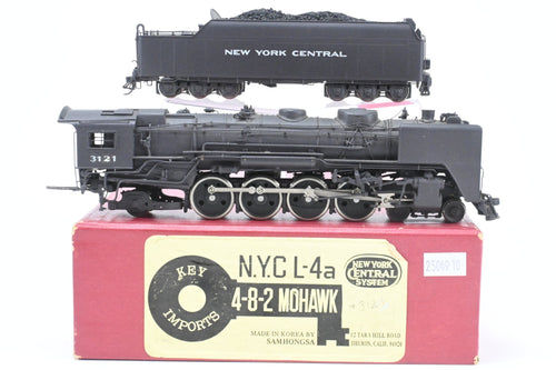 HO Brass Key Imports NYC - New York Central L-4a 4-8-2 Mohawk Custom Painted No. 3121