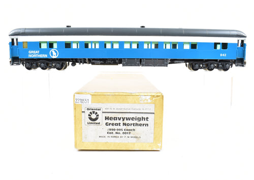 HO Brass Oriental Limited GN - Great Northern Heavyweight Coach #990-995 CP