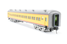 Load image into Gallery viewer, O Brass Sunset Models Third Rail UP - Union Pacific 72’ Harriman Coach FP Yellow/Gray No. 1055
