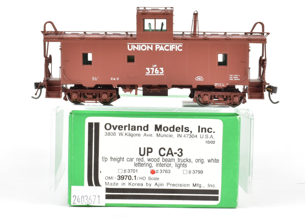 HO Brass OMI - Overland Models, Inc. UP - Union Pacific CA-3 Caboose 2 –  ReSourced Rails