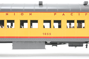 O Brass Sunset Models Third Rail UP - Union Pacific 72’ Harriman Coach FP Yellow/Gray No. 1055