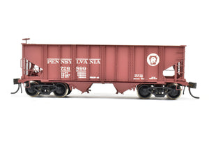 HO Brass Railworks PRR - Pennsylvania Railroad 2-Bay Open Hopper Custom Painte