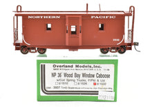 Load image into Gallery viewer, HO Brass CON OMI - Overland Models, Inc. NP - Northern Pacific Wood Bay Window Caboose FP No. 1532
